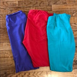 3 pairs LuLaRoe Leggings